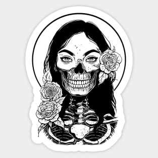 Dead Girl. Death Sticker